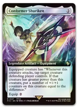 Conformer Shuriken (Extended Art) #127 (Foil) (NM) Final Fantasy FIC Magic MTG - Image 1