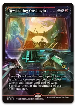 Devastating Onslaught (0361) (Showcase) #361 (Foil) NM Edge of Eternities - Image 1