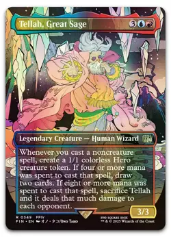 Tellah, Great Sage (Borderless) #349 (Foil) (LP) Final Fantasy FIN Magic MTG - Image 1