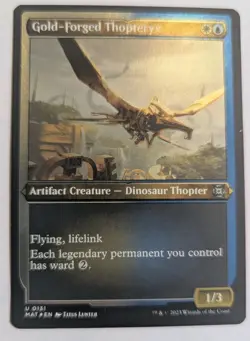 Gold-Forged Thopteryx (Foil Etched) March of the Machine: The Aftermath - MTG - Image 1