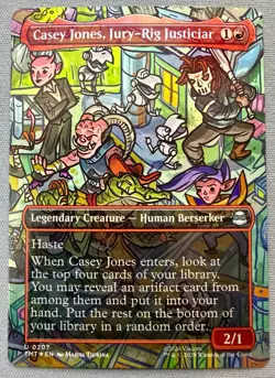 Casey Jones, Jury-Rig Justiciar #207 FOIL - MTG Teenage Mutant Ninja Turtles NM - Image 1