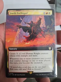 Forth Eorlingas! - 139 - MTG: Lord of the Rings - Extended Art - Rare - Regular - Image 1