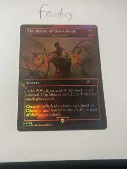 Magic the Gathering The Blades of Chaos Bond Foil Secret Lair NM Ships Same Day - Image 1