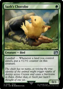 MTG Sazh's Chocobo Normal NM FINAL FANTASY Magic 200 - Image 1