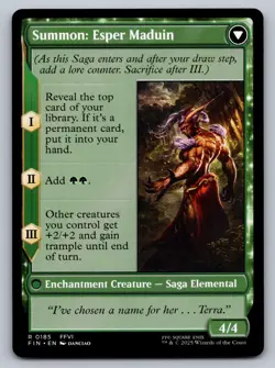 Esper Origins Summon: Esper Maduin 0185 Rare Final Fantasy MTG 2025 EN - Image 1