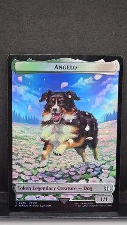 MTG - NM - Angelo Darkstar Double-Sided Token Final Fantasy Foil - Image 1