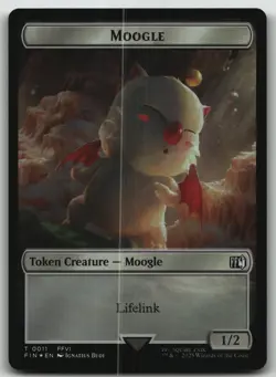 Hero (0005) // Moogle (0011) Double-Sided Token foil T FINAL FANTASY 5 // 11 NM - Image 2