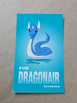 Dragonair Pokemon 1999 Game Freak Creatures 1999 Sticker Pokemon Card #148 Rare - Image 1