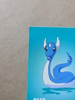 Dragonair Pokemon 1999 Game Freak Creatures 1999 Sticker Pokemon Card #148 Rare - Image 2