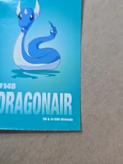 Dragonair Pokemon 1999 Game Freak Creatures 1999 Sticker Pokemon Card #148 Rare - Image 4