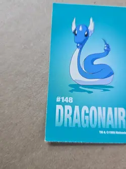 Dragonair Pokemon 1999 Game Freak Creatures 1999 Sticker Pokemon Card #148 Rare - Image 5