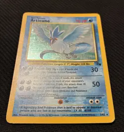 Pokemon TCG Articuno Fossil Holo Unlimited Rare Card 2/62 - Image 3
