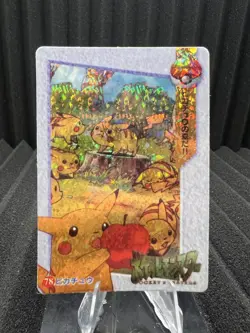 Pokemon Vintage Pocket Monsters Vending HOLO Prism Sticker 1999 Nintendo Japan - Image 1