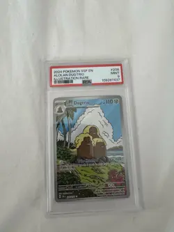 2024 Pokemon SSP EN ALOLAN DUGTRIO ILLUSTRATION RARE PSA MINT 9 #208 - Image 1