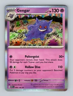 Pokemon TCG - Gengar - 094/165 SV: Scarlet & Violet 151 (MEW) (Holo Rare) - Image 1
