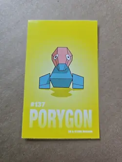 Porygon Pokemon 1999 Game Freak Creatures 1999 Sticker Pokemon Card #137 Rare - Image 1