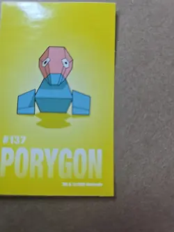 Porygon Pokemon 1999 Game Freak Creatures 1999 Sticker Pokemon Card #137 Rare - Image 4