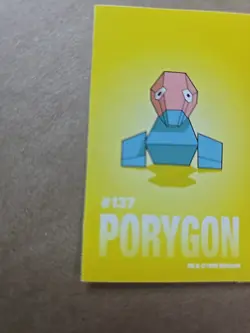 Porygon Pokemon 1999 Game Freak Creatures 1999 Sticker Pokemon Card #137 Rare - Image 5