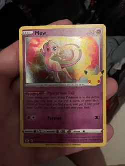 Pokemon TCG Mew 011/025 Celebrations Holo Rare NM - Image 1