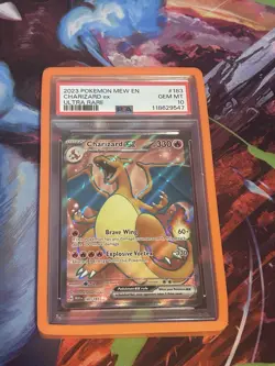 Pokemon TCG Charizard EX Scarlet & Violet Holo Ultra Rare Card 183/165 PSA 10 - Image 1