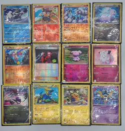Lot Of 12 Random Pokemon Holographic Or Shiney Cards Lot 1 - Image 1