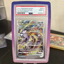 PSA 10 MEWTWO VSTAR GG44 CROWN ZENITH SWORD & SHIELD POKEMON GEM MINT - Image 1