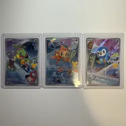 Pokemon 2026 First Partner Illustration Collection Series 1 Promos Set 40-42 - Image 1