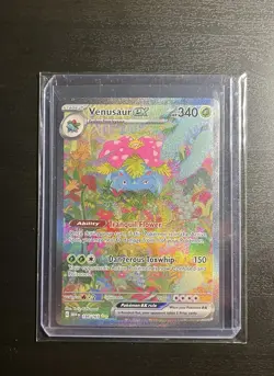 Venusaur ex 198/165 SV: 151 Special Illustration Rare Full Art Pokemon TCG NM/M - Image 1