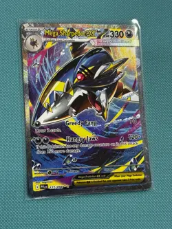 Pokemon Mega Sharpedo EX 330 HP Holo Special Illustration Rare 127/094 - Image 1