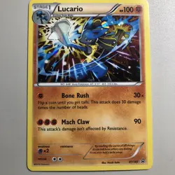 Lucario - XY Promo Cosmo Holo Promo Pokemon Tcg XY140 - Image 3
