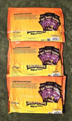 Pokemon TCG: BOOster Trick Or Trade Sealed Booster Bundles x3 820650850783 - Image 2