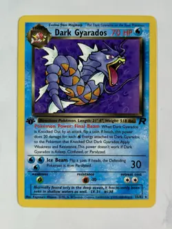 Dark Gyarados 2000 Pokemon Team Rocket 1st Edition Rare #25/82 * Near Mint - Image 1