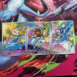 Pokemon First Partner Illustration MEP Rowlet Litten Popplio 043 044 045 - Image 1