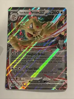 Pokemon Team Rocket's Persian ex 150/182 Destined Rivals Double Rare Holo NM - Image 1