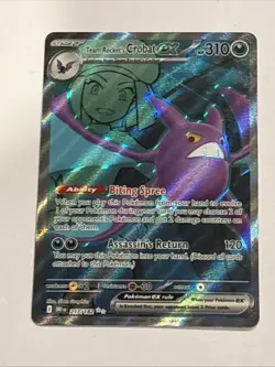 Team Rocket's Crobat ex 217/182 Sv10: Destined Rivals Holo Pokemon TCG NM - Image 1