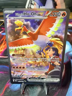 Pokemon Ethan's Ho-Oh EX 230/182 Sv10 Destined Rivals Holo Special Rare - Image 1