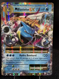 Pokemon M Blastoise EX Full Art Mega Holo Evolutions 22/108 220 HP Hydro Bombard - Image 1