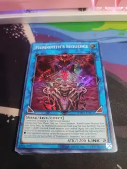 Fiendsmith's Sequence Super Rare OP27-EN011 Yu-Gi-Oh Official Tournament Card NM - Image 1