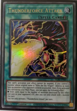 YuGiOh Thunderforce Attack Ultra Rare 1st Edition EGS1-EN003 NM - Image 1