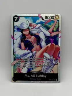 Ms. All Sunday OP14-084 Super Rare The Azure Sea's Seven One Piece Near Mint - Image 1