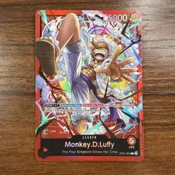 • Monkey.D.Luffy • ST21-001 Leader EX: Gear 5 One Piece TCG English C - Image 2