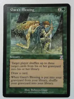 Gaea's Blessing *Uncommon* Magic MtG x1 Timeshifted MP - Image 1