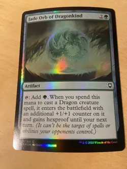 Jade Orb of Dragonkind - Commander: Baldur's Gate - MTG Foil - Image 1