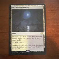 Wizards Shattered Sanctum Rare Land Innistrad: Crimson Vow Colorless MTG - Image 1