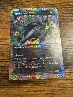MTG Spider-Man BORDERLESS FOIL Spider Man Noir - Image 1