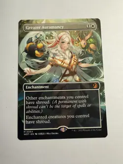 MTG Wilds of Eldraine ANIME BORDERLESS Greater Auramancy - Image 1