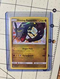 Pokemon Shining Rayquaza Shiny Holo Rare #56/73 Shining Legends 2017 - Image 1