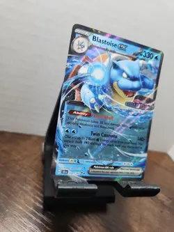 Blastoise ex Double Rare Holo Stellar Crown Stamped Promo 030/142 NM Pokemon TCG - Image 2