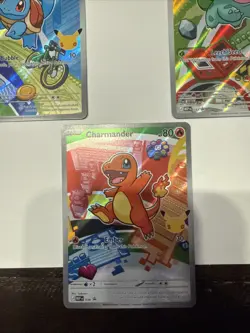 Pokemon First Partner Illustration Charmander Squirtle Bulbasaur 037 038 039 NM - Image 2