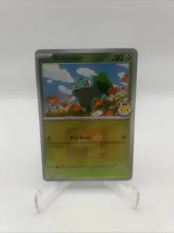 001/132 Bulbasaur 2026 Pokemon Day League Stamped Promo Card Mega TCG Play - Image 1